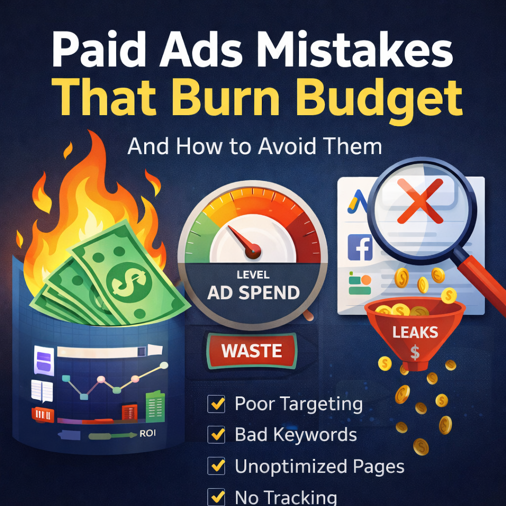 The Most Common Paid Ads Mistakes That Burn Budget (And How to Avoid Them)