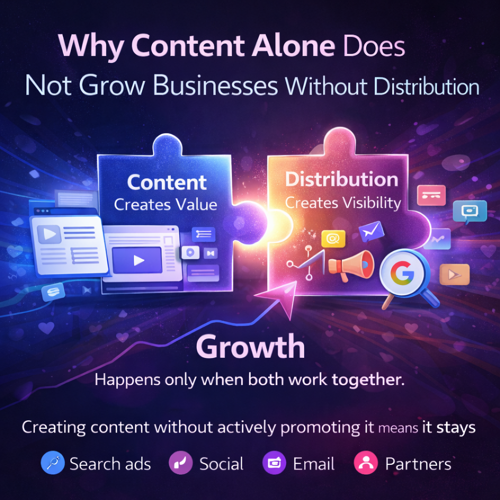Why Content Alone Does Not Grow Businesses Without Distribution