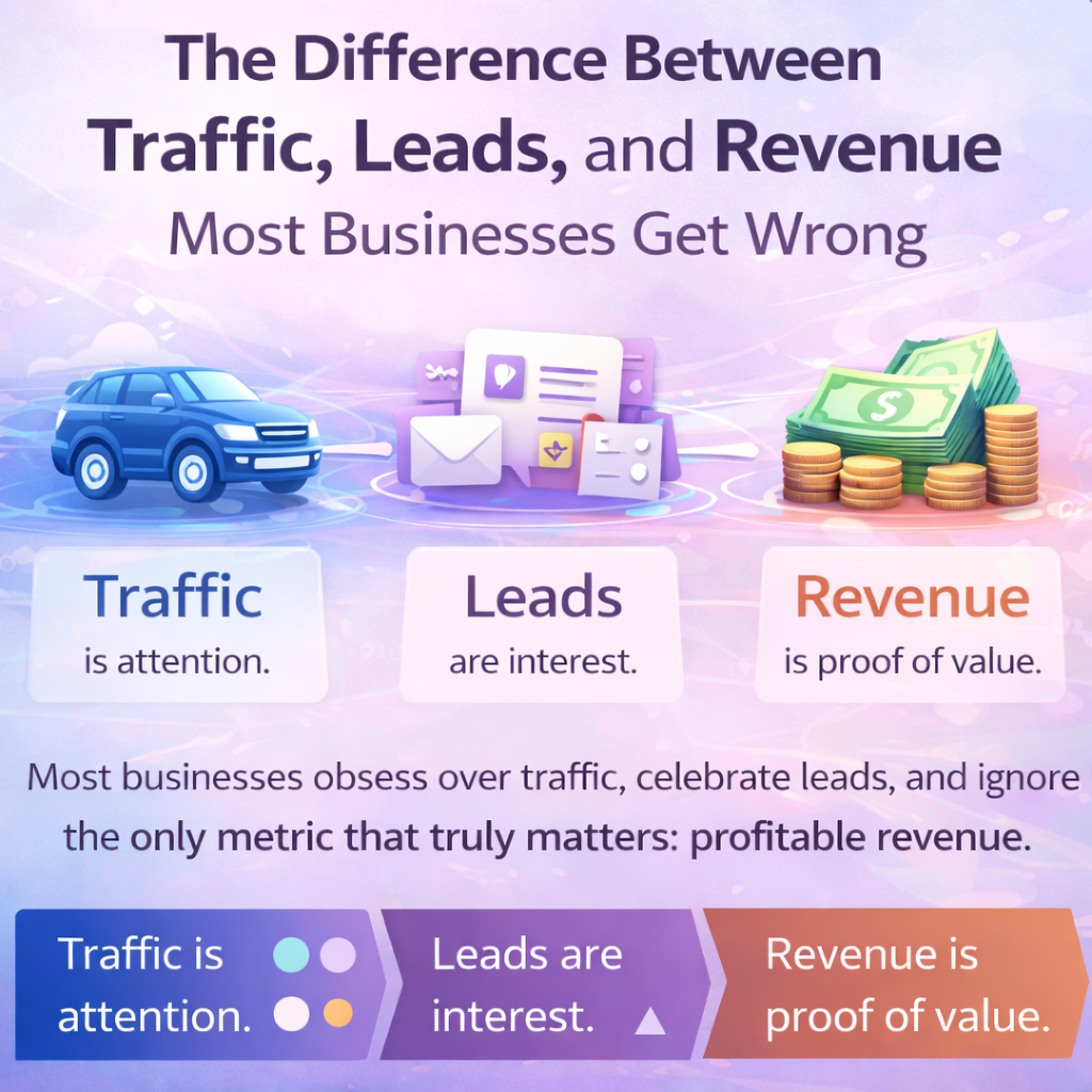 The Difference Between Traffic, Leads, and Revenue Most Get Wrong