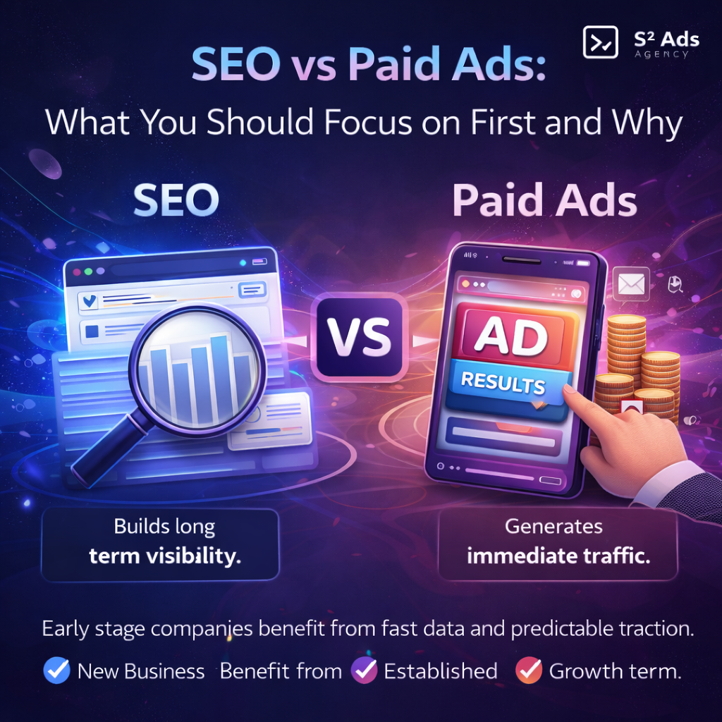 SEO vs Paid Ads: What You Should Focus on First and Why