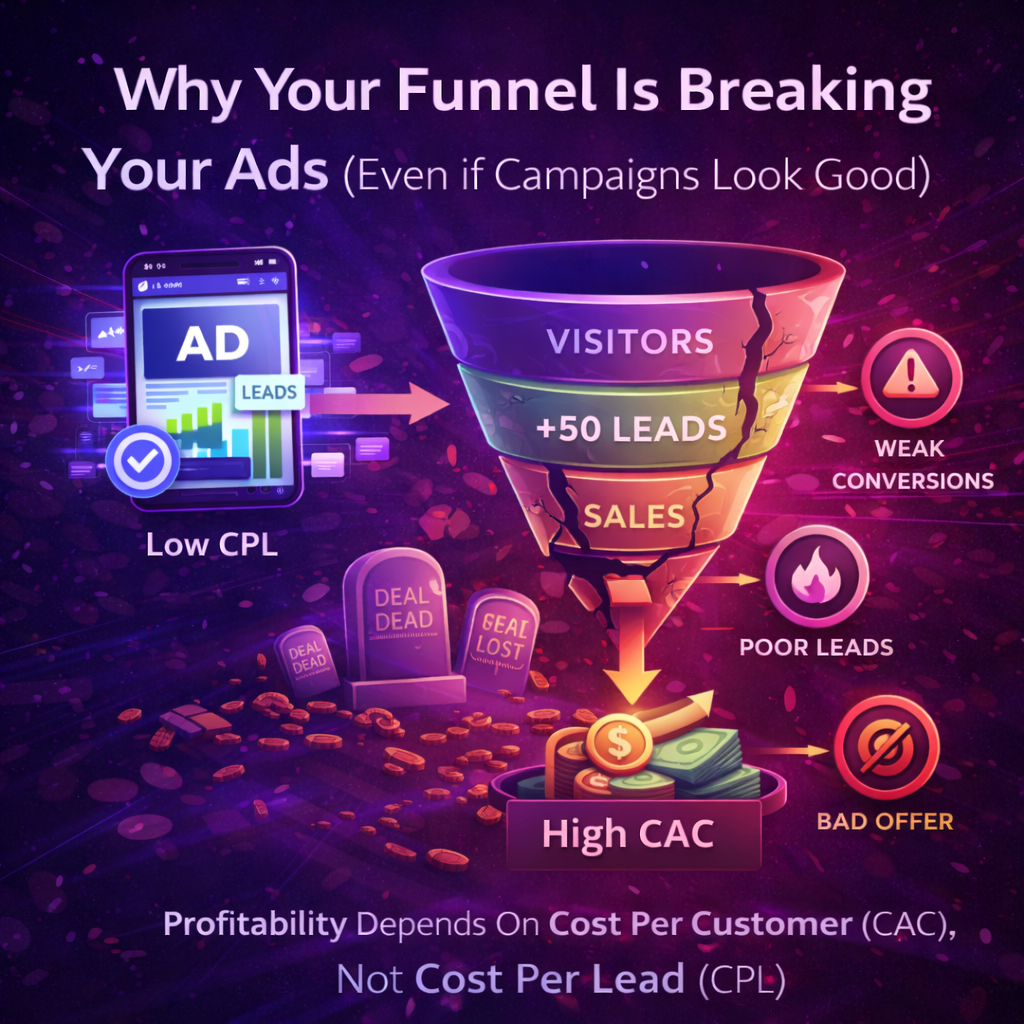 S2Ads.Agency | Best Performance-based Digital Marketing Agency | Blog Post - Why Your Funnel Is Breaking Your Ads